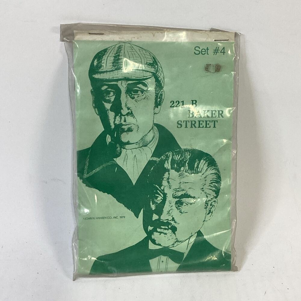 Vtg New Sealed 1979 221 B Baker Street Game Expansion Set #4